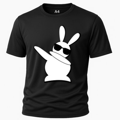 Dabbing Easter Bunny Waring Shades Performance Shirt