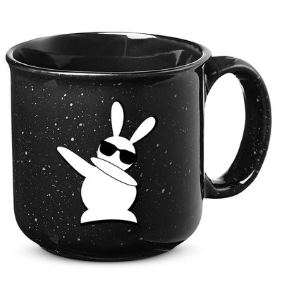 Dabbing Easter Bunny Waring Shades 15oz Campfire Ceramic Mug