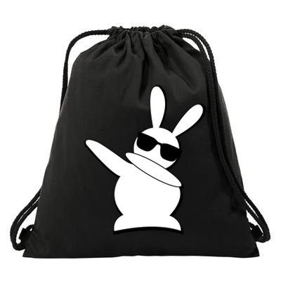 Dabbing Easter Bunny Waring Shades Drawstring Bag