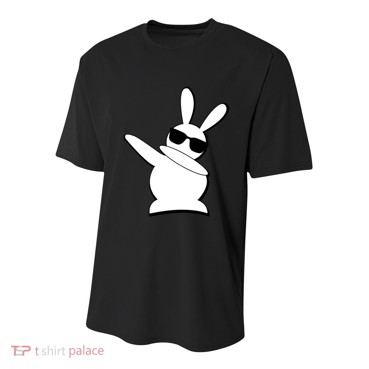 Dabbing Easter Bunny Waring Shades Youth Performance Sprint T-Shirt