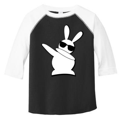 Dabbing Easter Bunny Waring Shades Toddler Fine Jersey T-Shirt