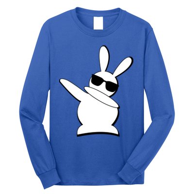 Dabbing Easter Bunny Waring Shades Long Sleeve Shirt
