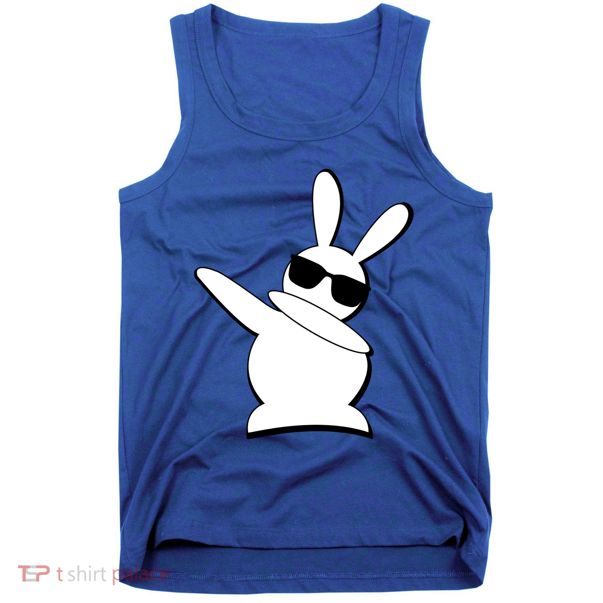 Dabbing Easter Bunny Waring Shades Tank Top
