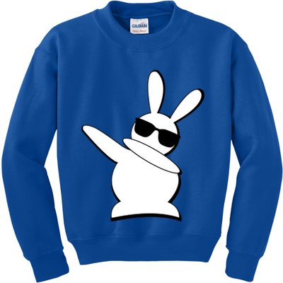 Dabbing Easter Bunny Waring Shades Kids Sweatshirt