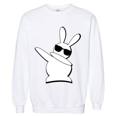 Dabbing Easter Bunny Waring Shades Garment-Dyed Sweatshirt