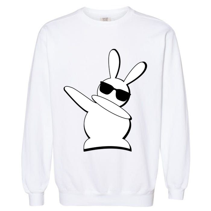 Dabbing Easter Bunny Waring Shades Garment-Dyed Sweatshirt