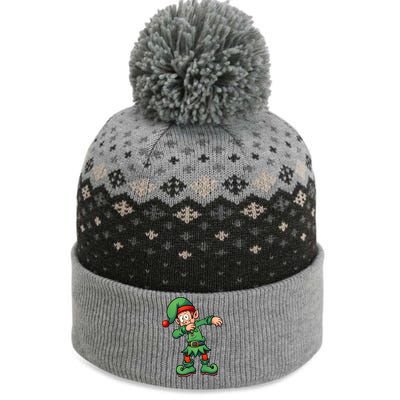 Dabbing Elf Christmas Santa Hat The Baniff Cuffed Pom Beanie