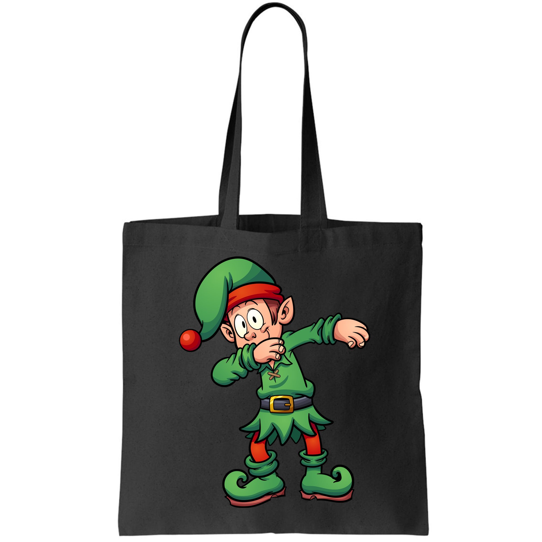 Dabbing Elf Christmas Santa Hat Bag