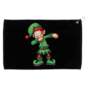 Dabbing Elf Christmas Santa Hat Grommeted Golf Towel