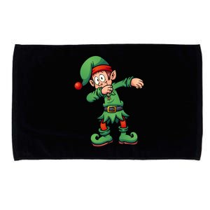 Dabbing Elf Christmas Santa Hat Microfiber Hand Towel