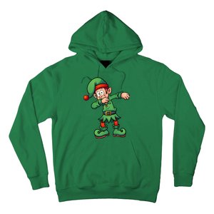 Dabbing Elf Christmas Santa Hat Hoodie