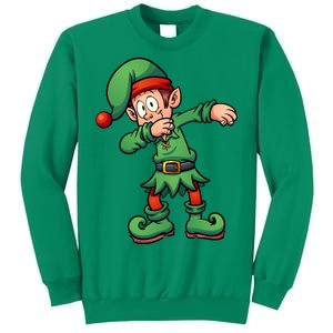 Dabbing Elf Christmas Santa Hat Sweatshirt