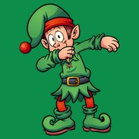Dabbing Elf Christmas Santa Hat T-Shirt