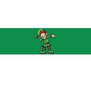 Dabbing Elf Christmas Santa Hat Bumper Sticker