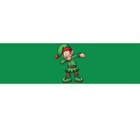 Dabbing Elf Christmas Santa Hat Bumper Sticker