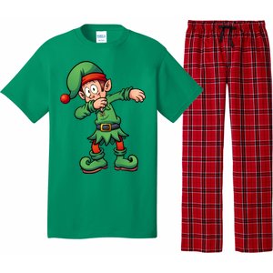 Dabbing Elf Christmas Santa Hat Pajama Set