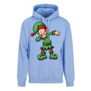 Dabbing Elf Christmas Santa Hat Unisex Surf Hoodie