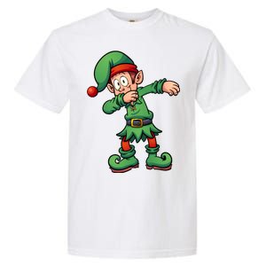 Dabbing Elf Christmas Santa Hat Garment-Dyed Heavyweight T-Shirt