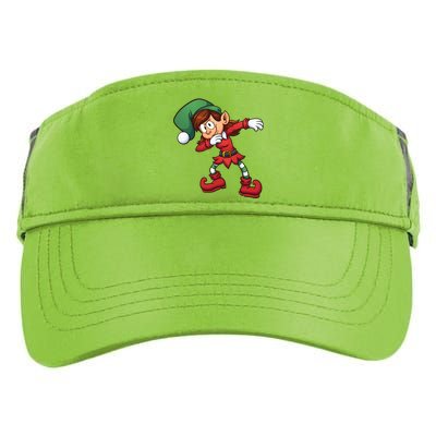 Dabbing Elf Cute Funny Christmas Adult Drive Performance Visor