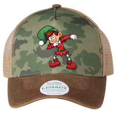 Dabbing Elf Cute Funny Christmas Legacy Tie Dye Trucker Hat