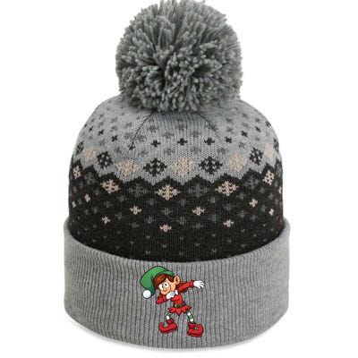 Dabbing Elf Cute Funny Christmas The Baniff Cuffed Pom Beanie