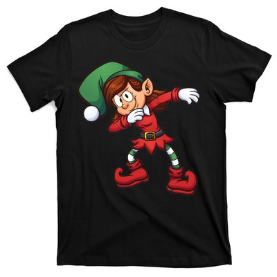 Dabbing Elf Cute Funny Christmas T-Shirt