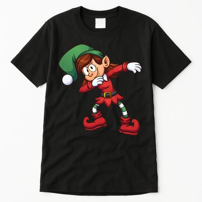 Dabbing Elf Cute Funny Christmas Tall T-Shirt