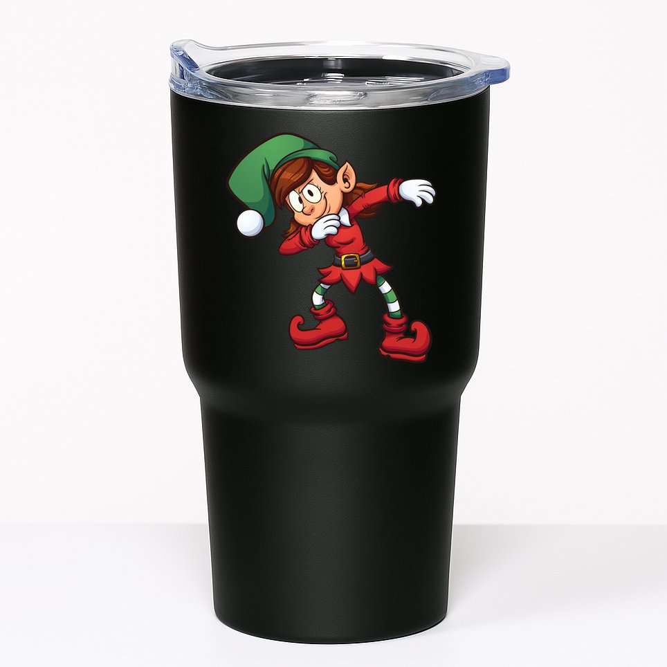 Dabbing Elf Cute Funny Christmas Tumbler
