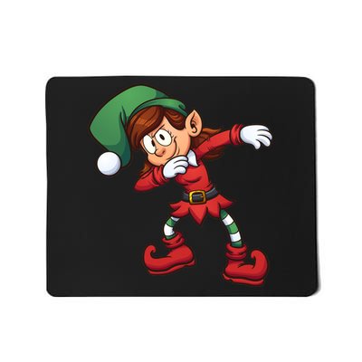 Dabbing Elf Cute Funny Christmas Mousepad