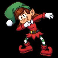 Dabbing Elf Cute Funny Christmas Premium T-Shirt