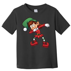 Dabbing Elf Cute Funny Christmas Toddler T-Shirt