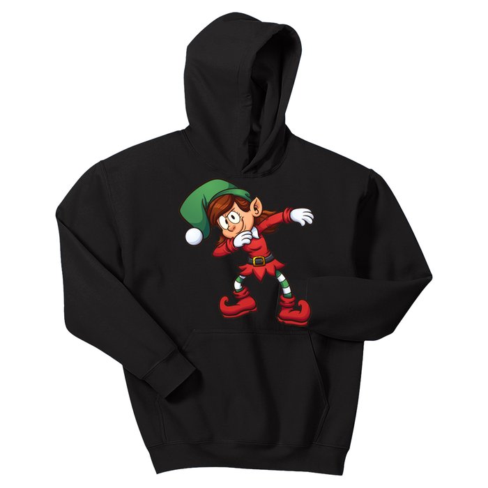 Dabbing Elf Cute Funny Christmas Kids Hoodie