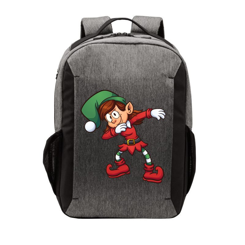 Dabbing Elf Cute Funny Christmas Vector Backpack