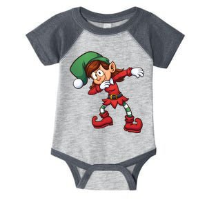 Dabbing Elf Cute Funny Christmas Infant Baby Jersey Bodysuit