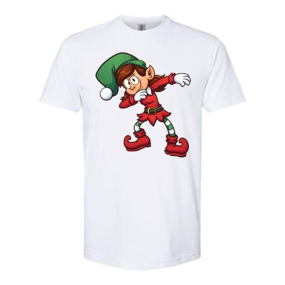 Dabbing Elf Cute Funny Christmas Softstyle® CVC T-Shirt