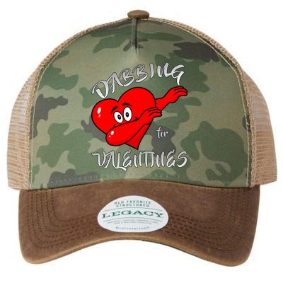 Dabbing For Love Valentines Day Heart Legacy Tie Dye Trucker Hat