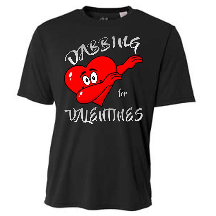 Dabbing For Love Valentines Day Heart Cooling Performance Crew T-Shirt