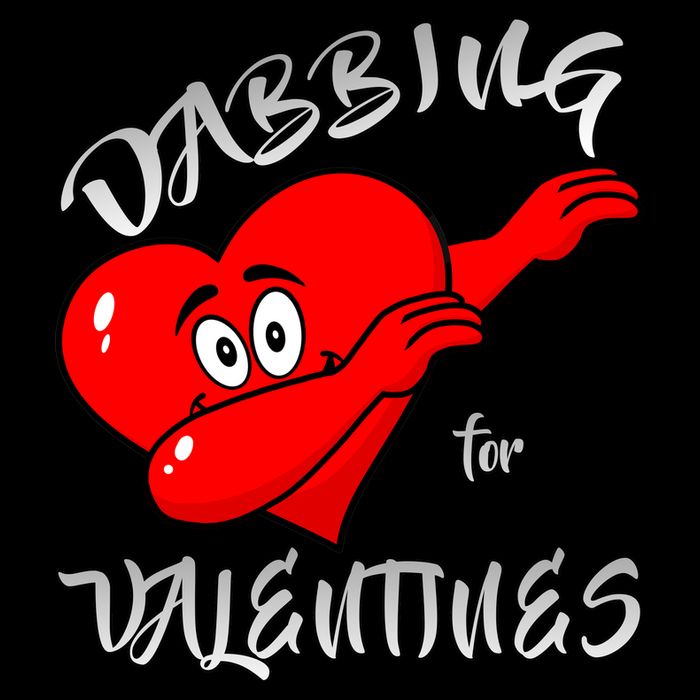 Dabbing For Love Valentines Day Heart Cooling Performance Crew T-Shirt