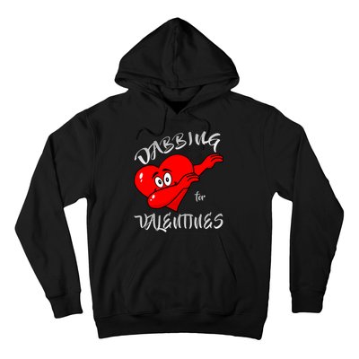 Dabbing For Love Valentines Day Heart Hoodie