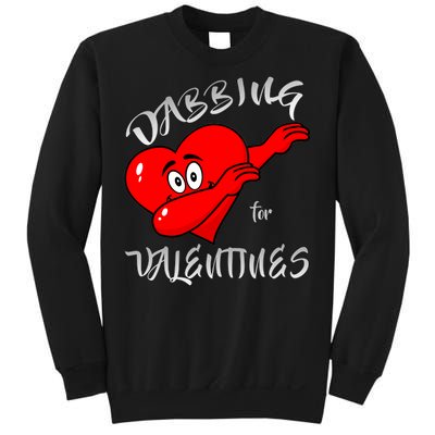 Dabbing For Love Valentines Day Heart Sweatshirt