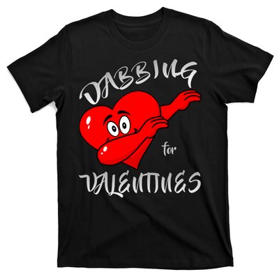 Dabbing For Love Valentines Day Heart T-Shirt