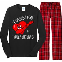 Dabbing For Love Valentines Day Heart Long Sleeve Pajama Set