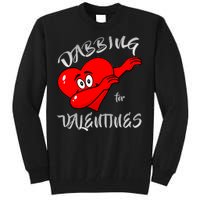 Dabbing For Love Valentines Day Heart Tall Sweatshirt