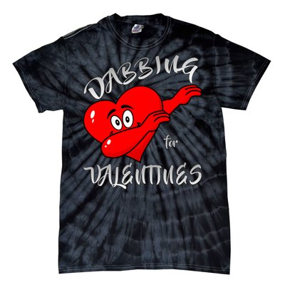 Dabbing For Love Valentines Day Heart Tie-Dye T-Shirt