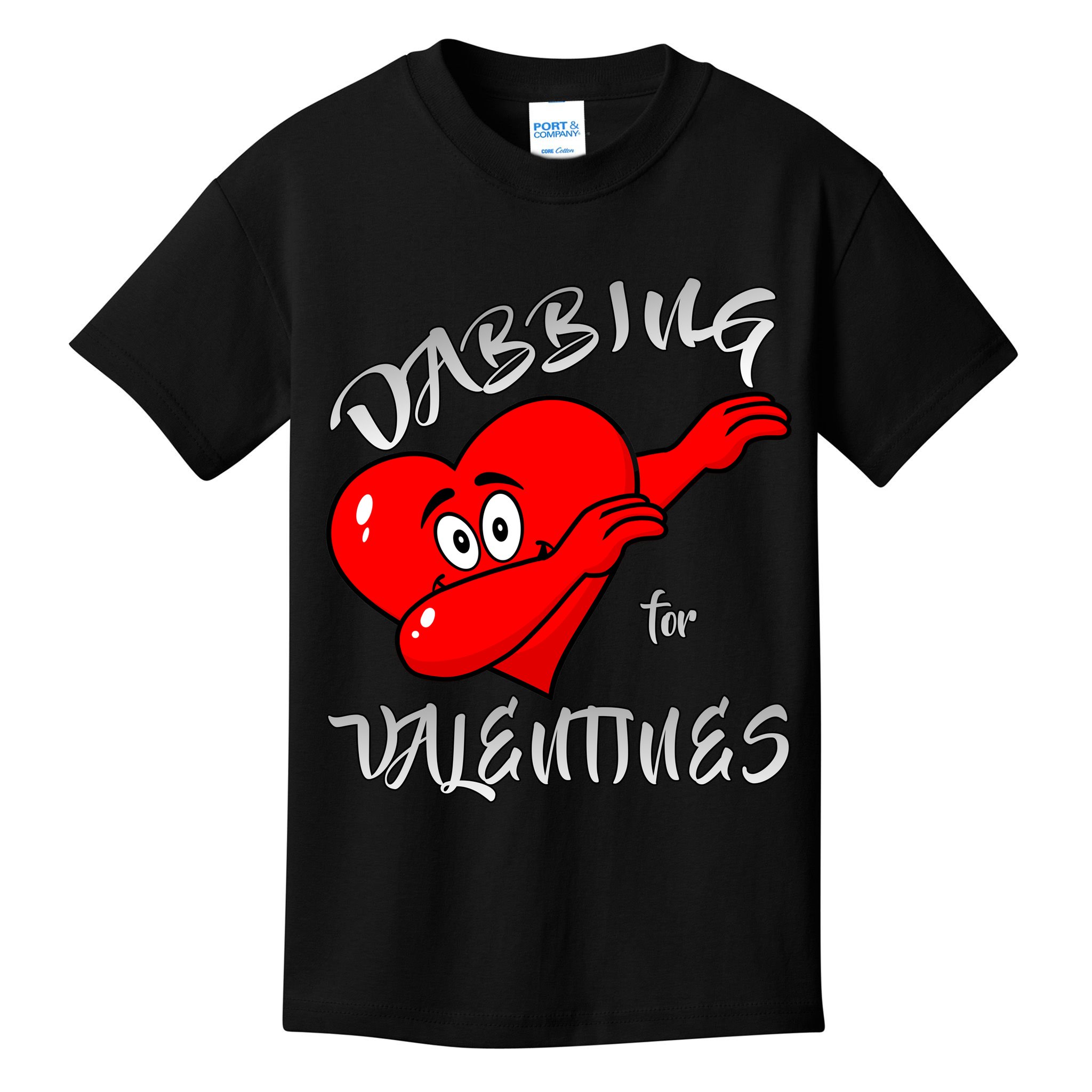 Dabbing For Love Valentines Day Heart Kids T-Shirt