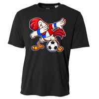 Dabbing French Soccer Rooster Cooling Performance Crew T-Shirt