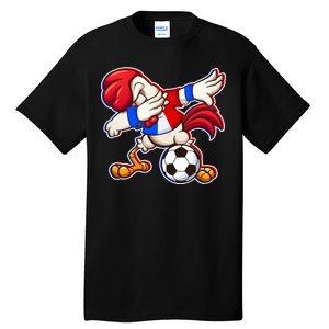 Dabbing French Soccer Rooster Tall T-Shirt