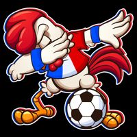 Dabbing French Soccer Rooster Impact Tech Backpack