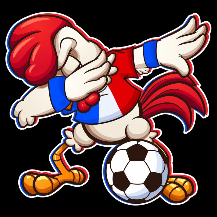 Dabbing French Soccer Rooster Impact Tech Backpack