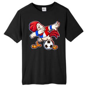 Dabbing French Soccer Rooster Tall Fusion ChromaSoft Performance T-Shirt